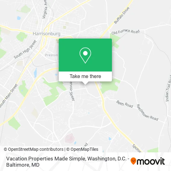 Vacation Properties Made Simple map