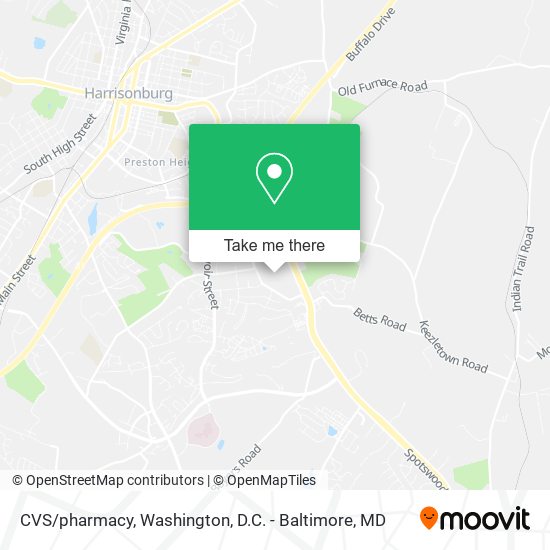 Mapa de CVS/pharmacy