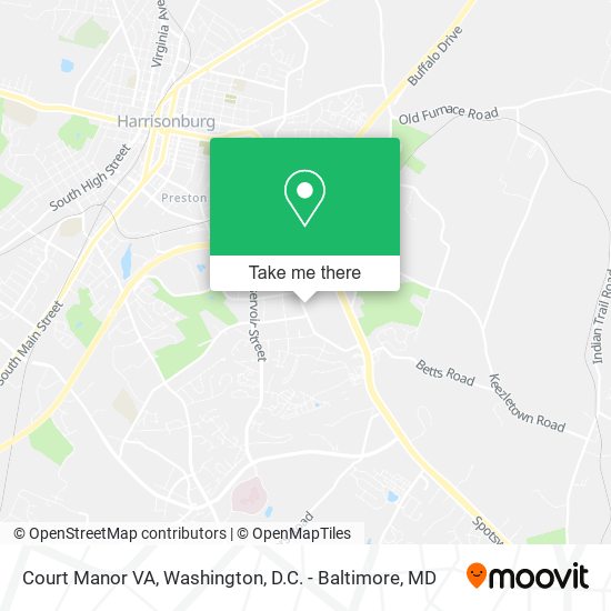 Court Manor VA map