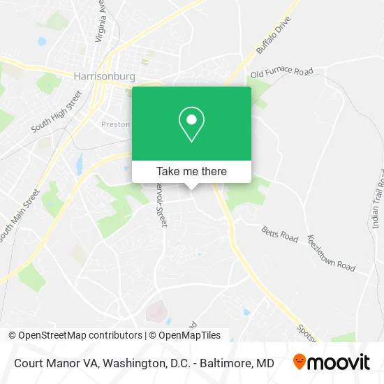Court Manor VA map