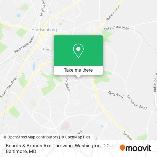 Beards & Broads Axe Throwing map