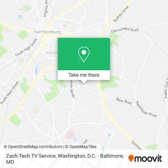 Zach-Tech TV Service map