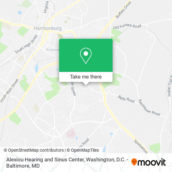 Alexiou Hearing and Sinus Center map
