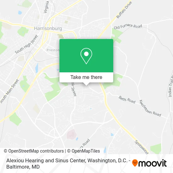 Alexiou Hearing and Sinus Center map