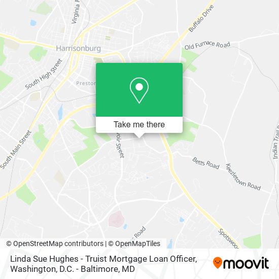 Linda Sue Hughes - Truist Mortgage Loan Officer map