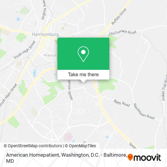 American Homepatient map