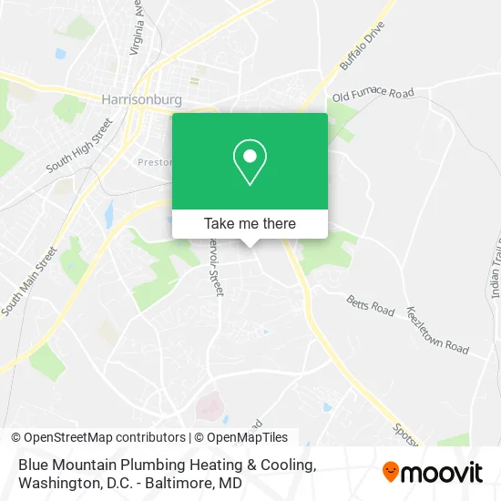 Blue Mountain Plumbing Heating & Cooling map