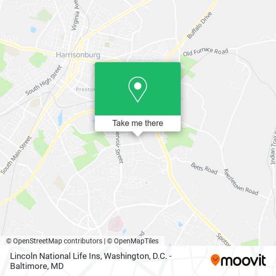Lincoln National Life Ins map