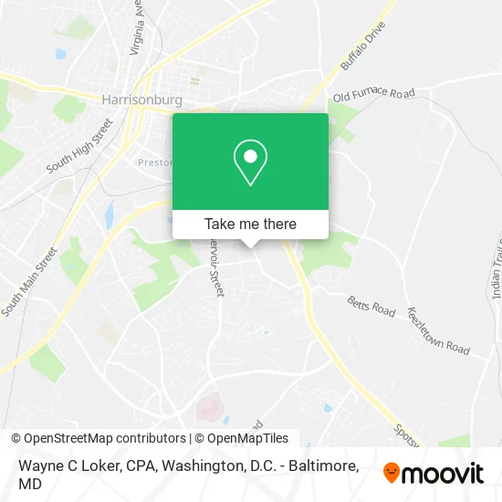 Mapa de Wayne C Loker, CPA