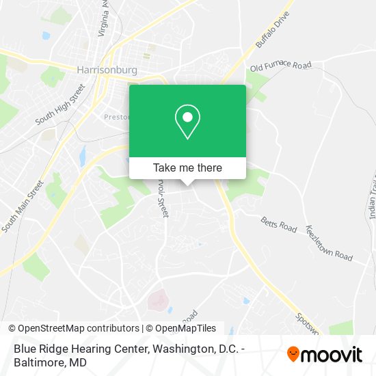 Blue Ridge Hearing Center map