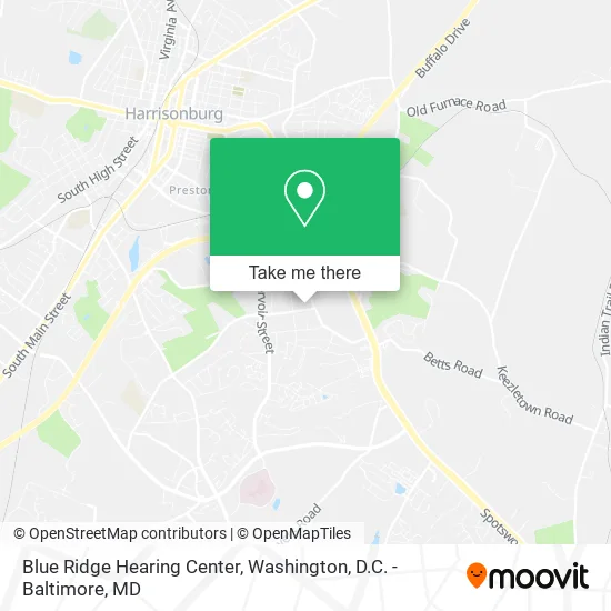Blue Ridge Hearing Center map