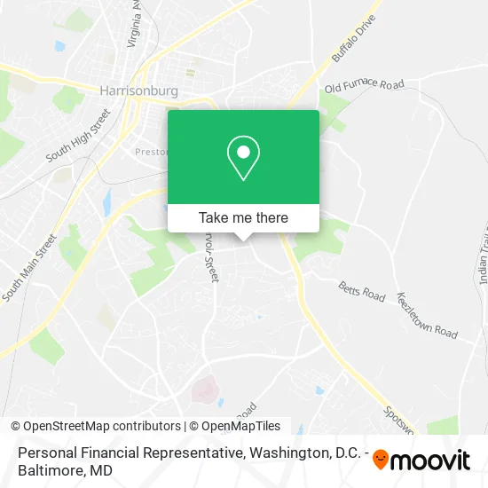 Personal Financial Representative map