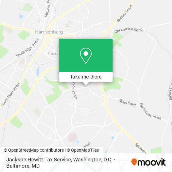 Jackson Hewitt Tax Service map