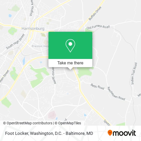 Foot Locker map