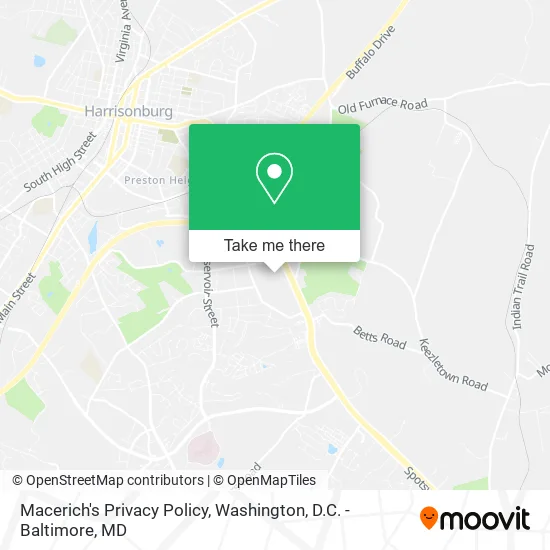 Macerich's Privacy Policy map