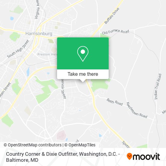 Country Corner & Dixie Outfitter map