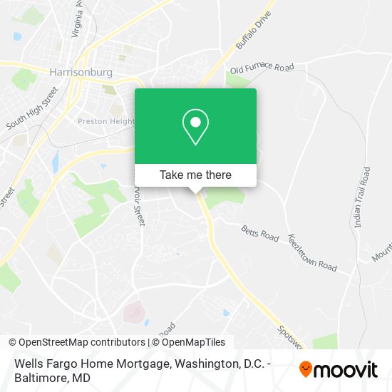 Mapa de Wells Fargo Home Mortgage