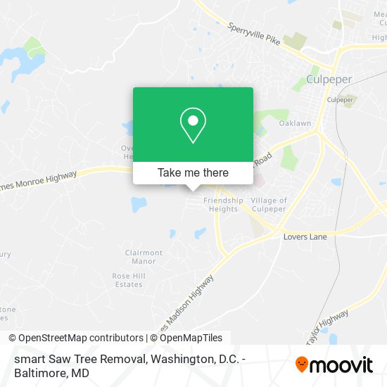 smart Saw Tree Removal map