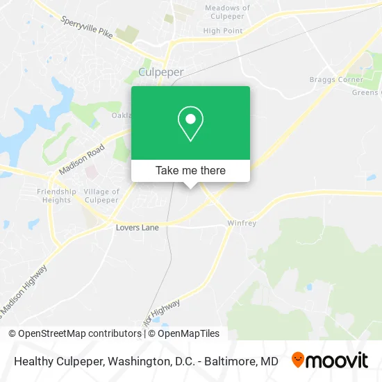 Healthy Culpeper map