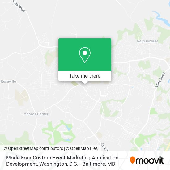 Mapa de Mode Four Custom Event Marketing Application Development