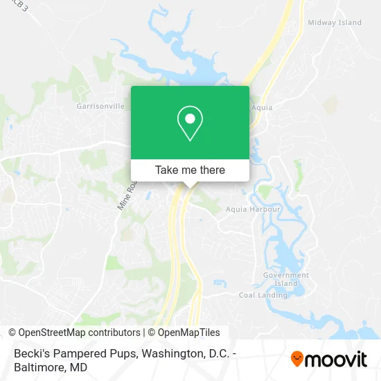 Becki's Pampered Pups map