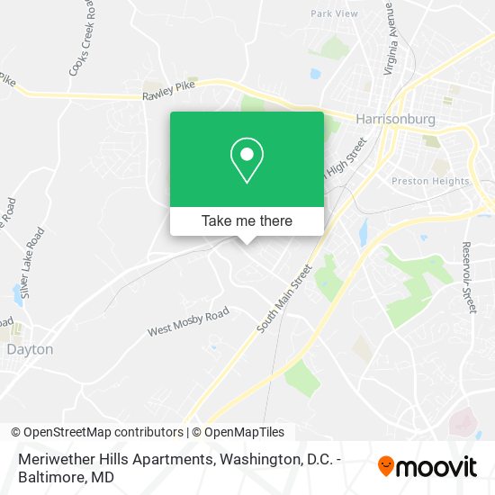 Meriwether Hills Apartments map
