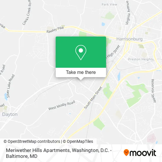 Meriwether Hills Apartments map