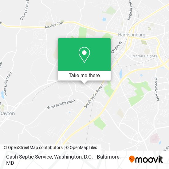 Mapa de Cash Septic Service