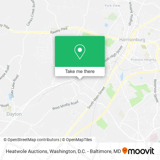 Heatwole Auctions map