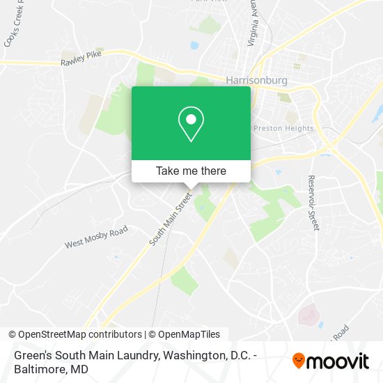 Mapa de Green's South Main Laundry