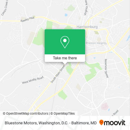 Bluestone Motors map