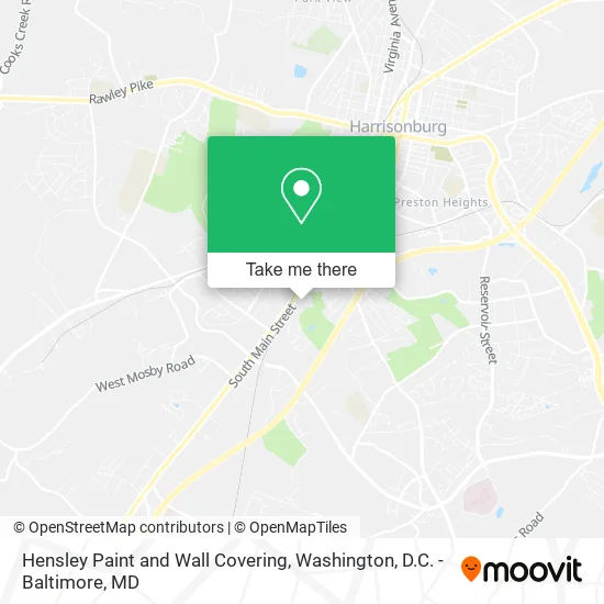 Hensley Paint and Wall Covering map
