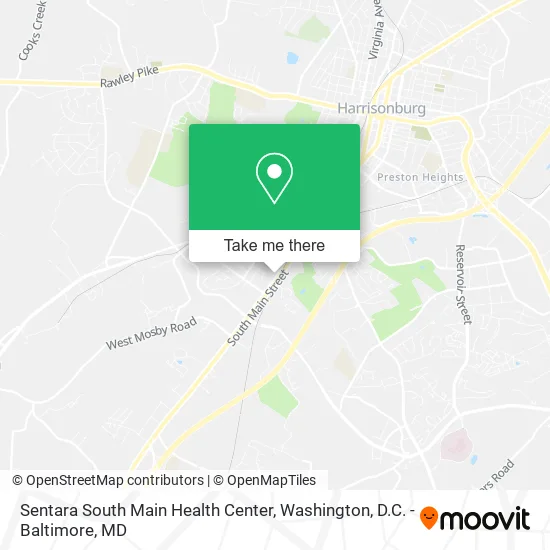 Mapa de Sentara South Main Health Center