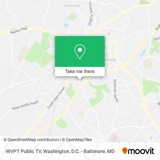 WVPT Public TV map