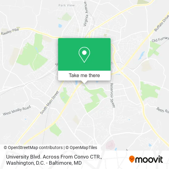 University Blvd. Across From Convo CTR. map
