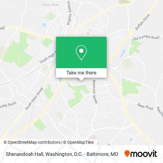 Shenandoah Hall map