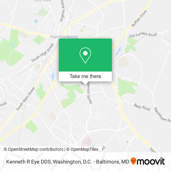 Kenneth R Eye DDS map