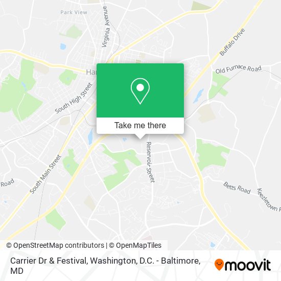 Carrier Dr & Festival map