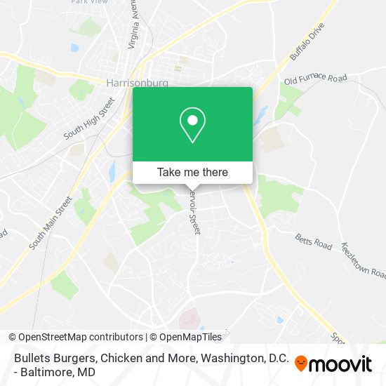 Bullets Burgers, Chicken and More map
