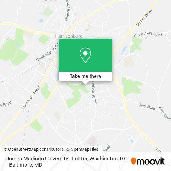 Mapa de James Madison University - Lot R5