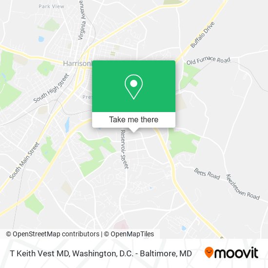 T Keith Vest MD map