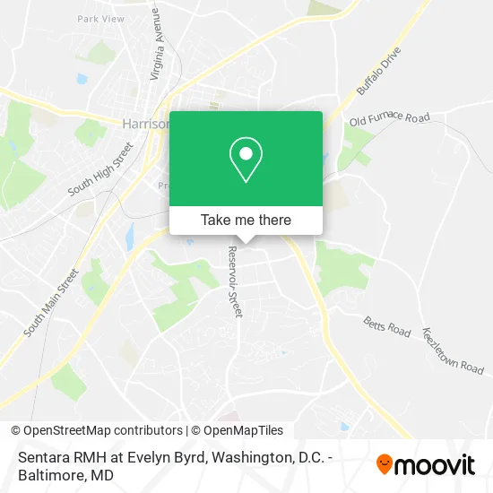 Sentara RMH at Evelyn Byrd map