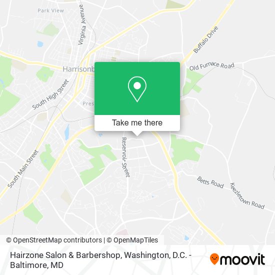 Mapa de Hairzone Salon & Barbershop