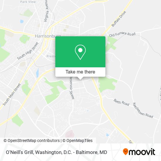 O'Neill's Grill map