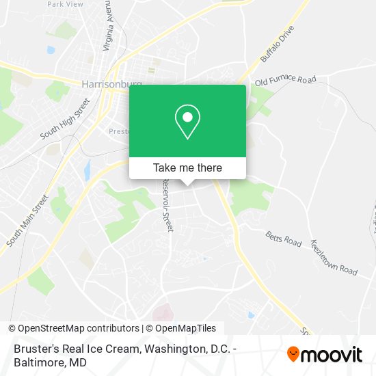 Bruster's Real Ice Cream map