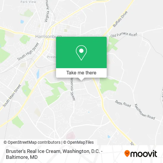 Bruster's Real Ice Cream map