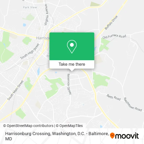 Harrisonburg Crossing map