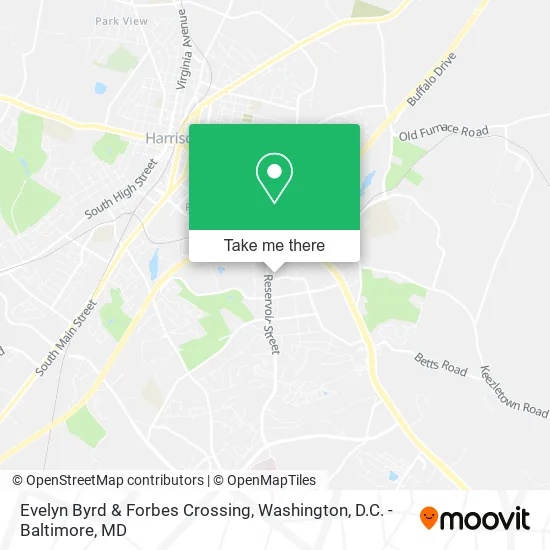 Mapa de Evelyn Byrd & Forbes Crossing