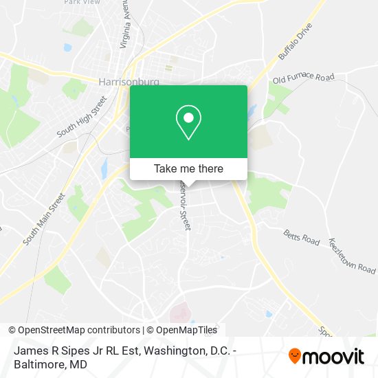 Mapa de James R Sipes Jr RL Est