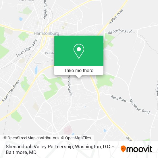 Mapa de Shenandoah Valley Partnership